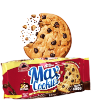 Max Protein Cookies Pepitas de Chocolate Negro pack de 4 galletas