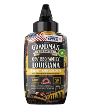 SALSA GRANDMAS BBQ LOUISIANA 290ML, MOSTAZA AMARILLA Y ESPECIAS SELECTAS