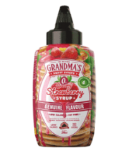 Grandmas Syrup Pancake. Genuno y cremoso Sirope sabor a fresa, 290ml